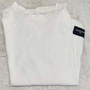 Zara White Crew Neck Boys Shirt